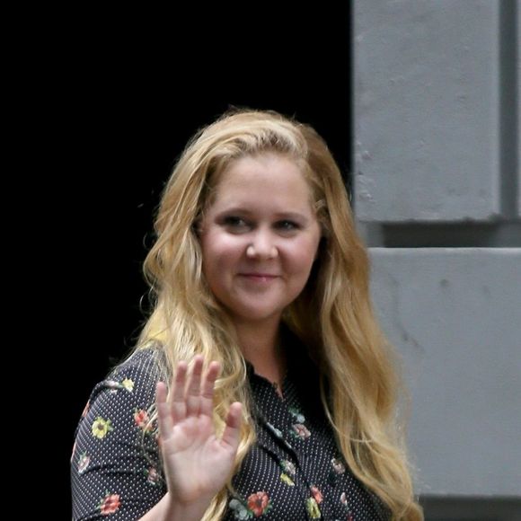 Amy Schumer sur le tournage du film " I feel pretty " à New York Le 28 Juillet 2017