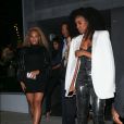 Beyoncé et Kelly Rowland quittent la soirée d'ouverture du magasin Dundas sur Melrose Avenue, à West Hollywood, le 24 avril 2018.