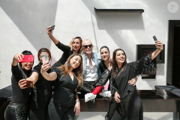 Exclusif - Jean-Claude Jitrois bien entouré lors de la 12e édition du "Casa Fashion Show" au Sofitel Casablanca Tour Blanche à Casablanca au Maroc le 21 avril 2017. © Philippe Doignon/Bestimage