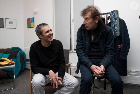 Exclusif - Julien Clerc et Alain Souchon - Julien Clerc en concert à la Salle Pleyel pour "La Tournée des 50 ans" à Paris le 17 mars 2018 © Cyril Moreau / Bestimage