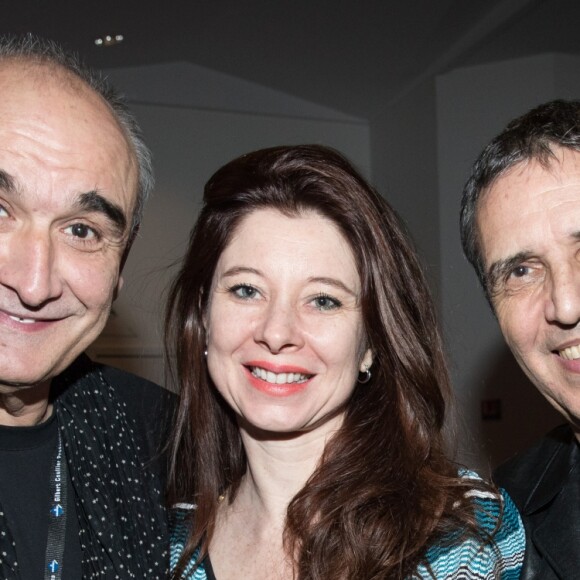 Exclusif - Pascal Nègre, Julien Clerc et sa femme Hélène Grémillon - Julien Clerc en concert à la Salle Pleyel pour "La Tournée des 50 ans" à Paris le 18 mars 2018 © Cyril Moreau