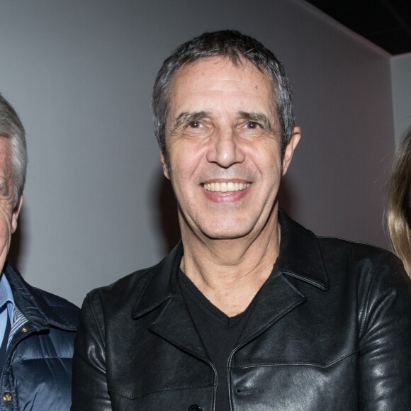 Exclusif - Gilbert Coullier, Julien Clerc et Nicole Coullier - Julien Clerc en concert à la Salle Pleyel pour "La Tournée des 50 ans" à Paris le 18 mars 2018 © Cyril Moreau