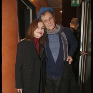 Exclusif - Isabelle Huppert et Charles Berling - Julien Clerc en concert sur la scène de l'Olympia dans le cadre de sa "Tournée des 50 ans". Paris, le 10 Mars 2018. © Alain Guizard / Bestimage