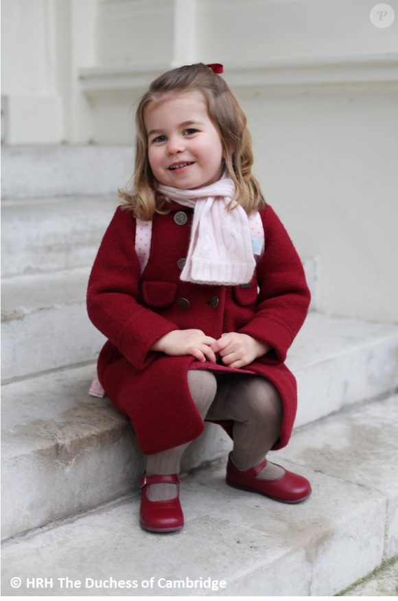 La princesse Charlotte de Cambridge photographiée par la duchesse Catherine de Cambridge en janvier 2018 au palais de Kensington, au matin de son premier jour à la crèche. © Duchesse Catherine de Cambridge