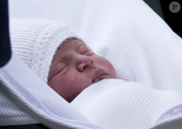Le prince Louis de Cambridge le jour de sa naissance, le 23 avril 2018.