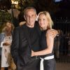 Exclusif - Thierry Ardisson et sa femme Audrey Crespo-Mara - Représentation de la pièce de théâtre "Le bac 68" lors du Festival de Ramatuelle, le 8 août 2017. © Cyril Bruneau/Festival de Ramatuelle/Bestimage No web/No blog pour Belgique/Suisse08/08/2017 - Ramatuelle