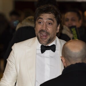 Javier Bardem arrive au dîner de la 43e cérémonie des César au Fouquet's à Paris, le 1er mars 2018. © Pierre Perusseau/Bestimage