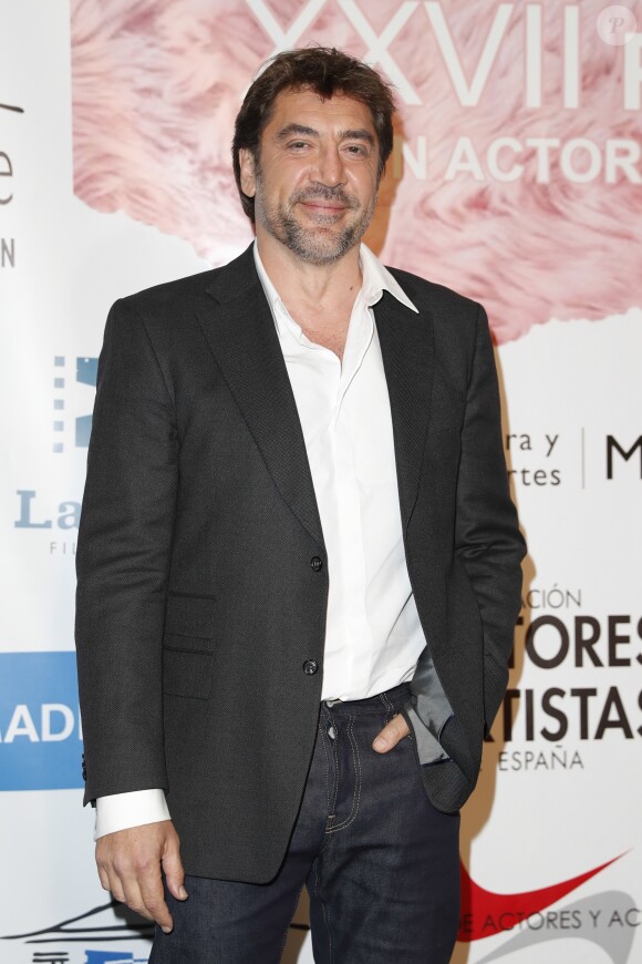 Javier Bardem - 27e édition des prix "Union of Actors" in Madrid. Le 12 mars 2018