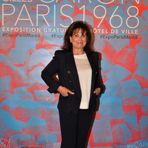 Exclusif - Anne Sinclair - Vernissage de l'exposition du photographe Gilles Caron à la Mairie de Paris le 3 mai 2017. © Veeren/Bestimage