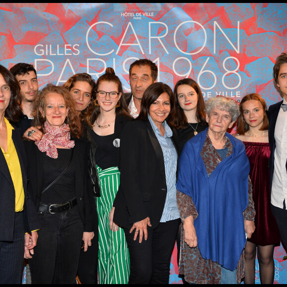 Exclusif - Anne Hidalgo et la famille Caron - Vernissage de l'exposition du photographe Gilles Caron à la Mairie de Paris le 3 mai 2017. © Veeren/Bestimage