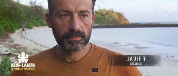 Javier dans "Koh-Lanta : Le combat des héros" (TF1), épisode diffusé vendredi 11 mai 2018.