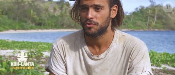 Jérémy dans "Koh-Lanta : Le combat des héros" (TF1), épisode diffusé vendredi 11 mai 2018.