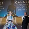Cate Blanchett (robe Mary Katrantzou) et Pierre Lescure - Montée des marches du film « Cold War » lors du 71ème Festival International du Film de Cannes. Le 10 mai 2018 © Borde-Jacovides-Moreau/Bestimage