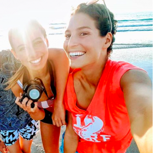 Laury Thilleman en famille le 11 mai 2018.
