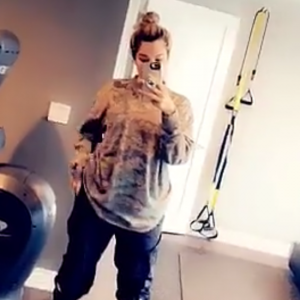 Khloé Kardashian. Snapchat, le 11 mai 2018.