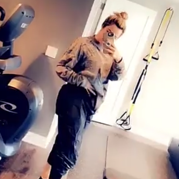 Khloé Kardashian. Snapchat, le 11 mai 2018.