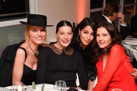 Eva Herzigova, Marie-Agnès Gillot, Leila Bekhti, Virginie Ledoyen lors du dîner "Dior - Madame Figaro Unifrance" à l'hôtel JW Marriott lors du 71ème Festival International du Film de Cannes le 12 mai 2018.