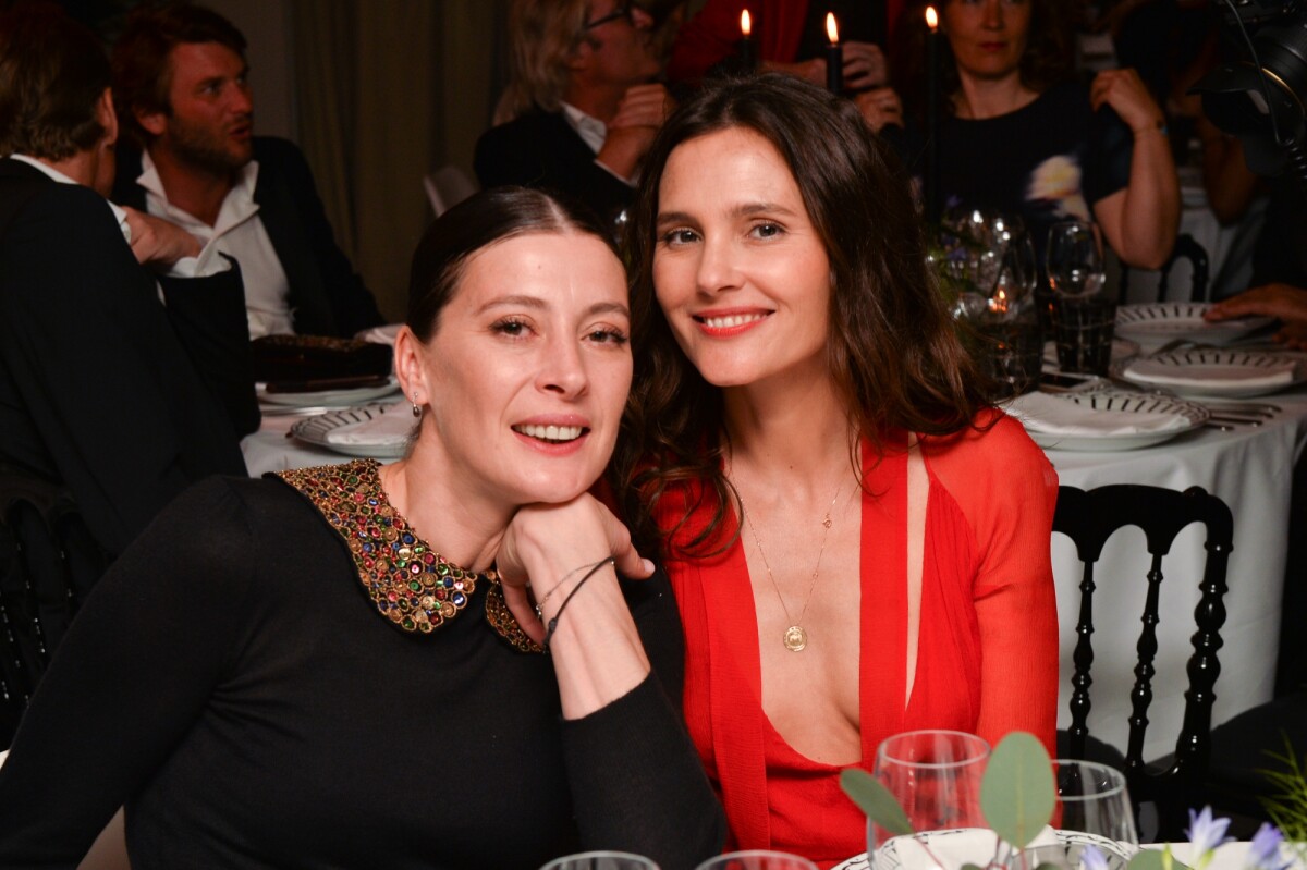 Photo : Marie-Agnès Gillot, Virginie Ledoyen lors du dîner "Dior