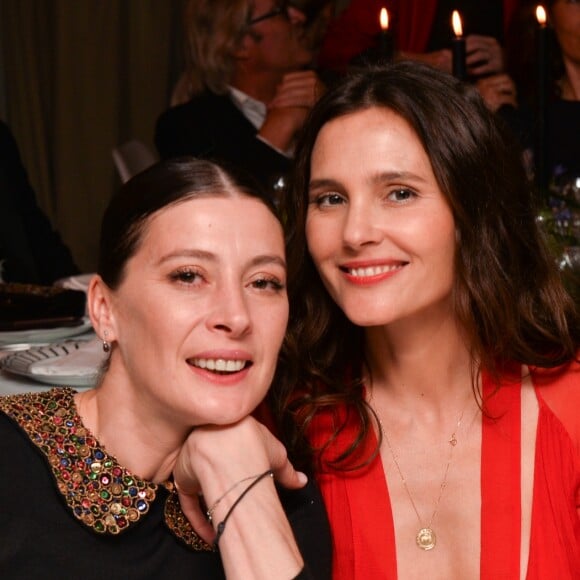 Marie-Agnès Gillot, Virginie Ledoyen lors du dîner "Dior - Madame Figaro Unifrance" à l'hôtel JW Marriott lors du 71ème Festival International du Film de Cannes le 12 mai 2018. CVS-Veeren/Bestimage