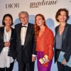 Isabelle Giordano, Serge Toubiana, Laetitia Dosch, Audrey Azoulay lors du dîner "Dior - Madame Figaro Unifrance" à l'hôtel JW Marriott lors du 71ème Festival International du Film de Cannes le 12 mai 2018. CVS-Veeren/Bestimage