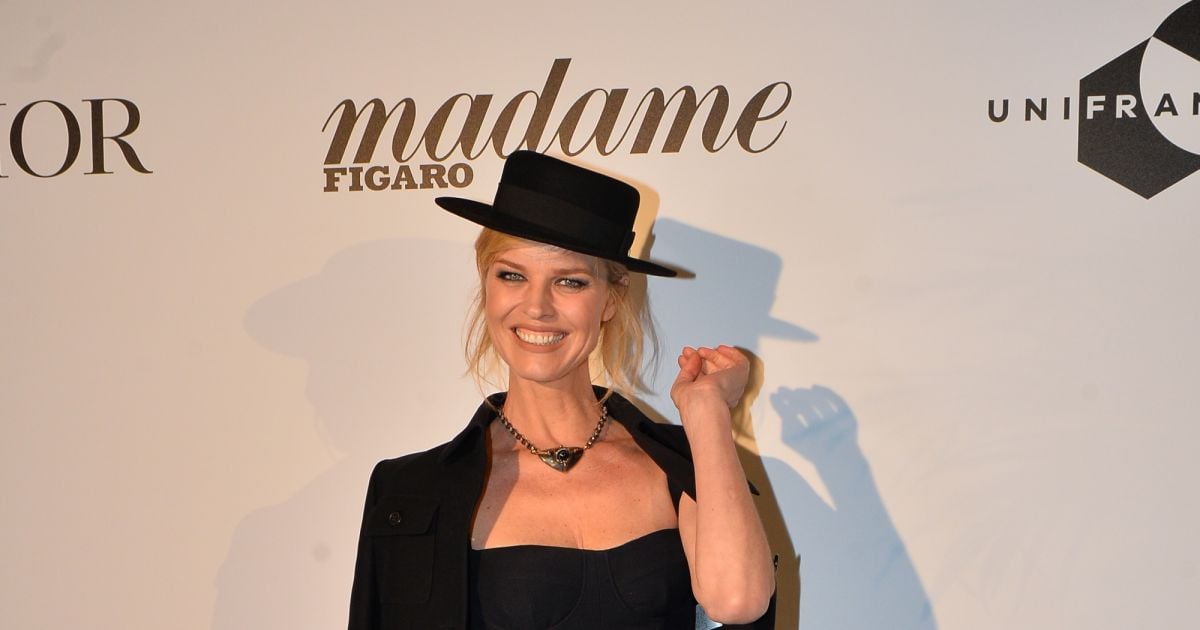 Eva Herzigova lors du dîner Dior - Madame Figaro Unifrance à l'hôtel JW