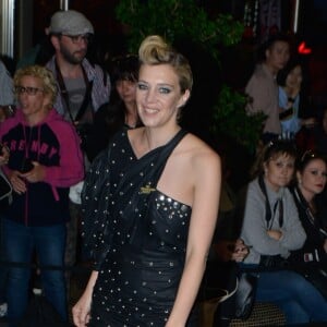 Céline Sallette arrive au dîner "Dior - Madame Figaro" à l'hôtel JW Marriott lors du 71ème Festival International du Film de Cannes, le 12 mai 2018.