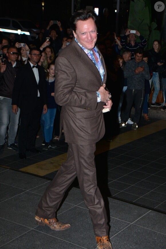 Michael Madsen arrive au dîner "Dior - Madame Figaro" à l'hôtel JW Marriott lors du 71ème Festival International du Film de Cannes, le 12 mai 2018.
