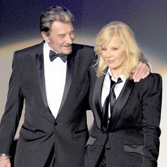 Johnny Hallyday et Sylvie Vartan à L'Olympia de Paris, le 19 septembre 2009.