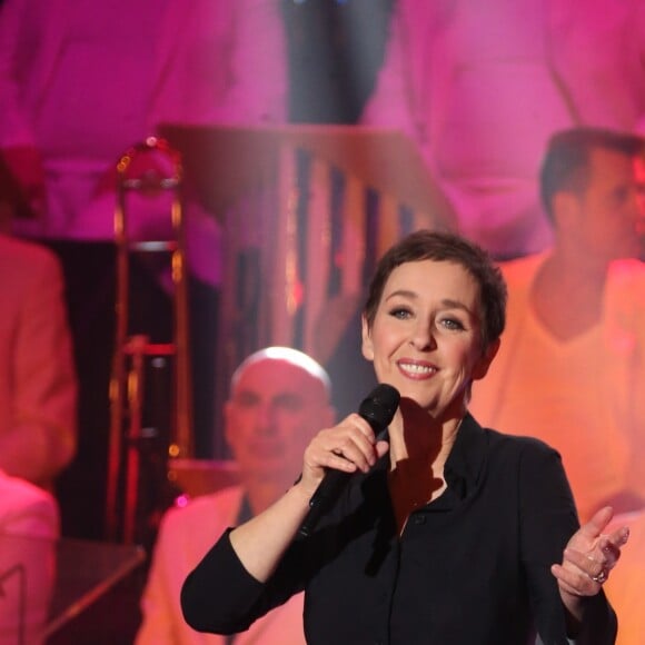 Exclusif - La chanteuse Enzo Enzo - Enregistrement de l'émission "Les années bonheur", diffusée sur France 2 le 19 mai. Le 20 mars 2018 © Bahi / Bestimage