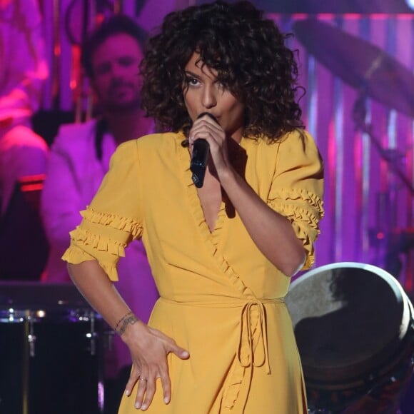 Exclusif - La chanteuse Tal - Enregistrement de l'émission "Les années bonheur", diffusée sur France 2 le 19 mai. Le 20 mars 2018 © Bahi / Bestimage