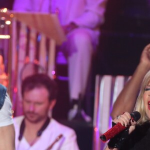 Exclusif - Samantha Fox - Enregistrement de l'émission "Les années bonheur", diffusée sur France 2 le 19 mai. Le 20 mars 2018 © Bahi / Bestimage