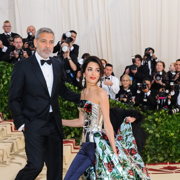 Amal et George Clooney au Met Gala à New York, le 7 mai 2018