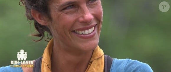 Clémence dans "Koh-Lanta : Le combat des héros" (M6) vendredi 18 mai 2018.
