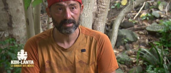 Javier dans "Koh-Lanta : Le combat des héros" (M6) vendredi 18 mai 2018.