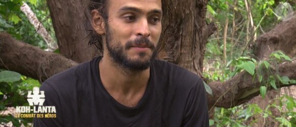Jérémy dans "Koh-Lanta : Le combat des héros" (M6) vendredi 18 mai 2018.