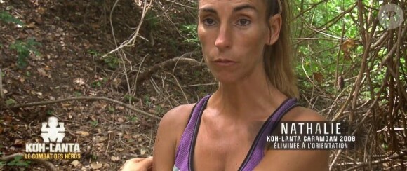 Nathalie dans "Koh-Lanta : Le combat des héros" (M6) vendredi 18 mai 2018.