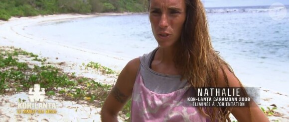 Nathalie dans "Koh-Lanta : Le combat des héros" (M6) vendredi 18 mai 2018.