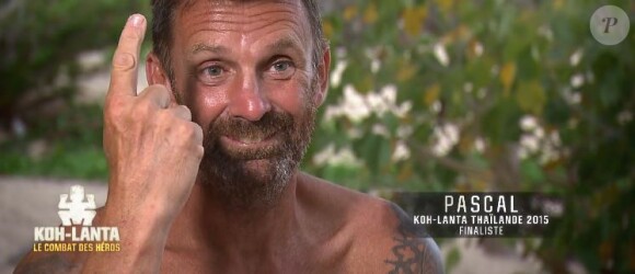 Pascal dans "Koh-Lanta : Le combat des héros" (M6) vendredi 18 mai 2018.