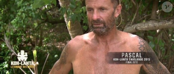 Pascal dans "Koh-Lanta : Le combat des héros" (M6) vendredi 18 mai 2018.