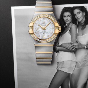 Cindy Crawford et Kaia Gerber posent pour la campagne publicitaire de "Omega", le 16 mai 2018.