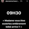 Alexia Mori (Secret Story 7) retrace sa première grossesse à l'occasion de l'anniversaire de sa fille, Louise sur Instagram. Mai 2018.