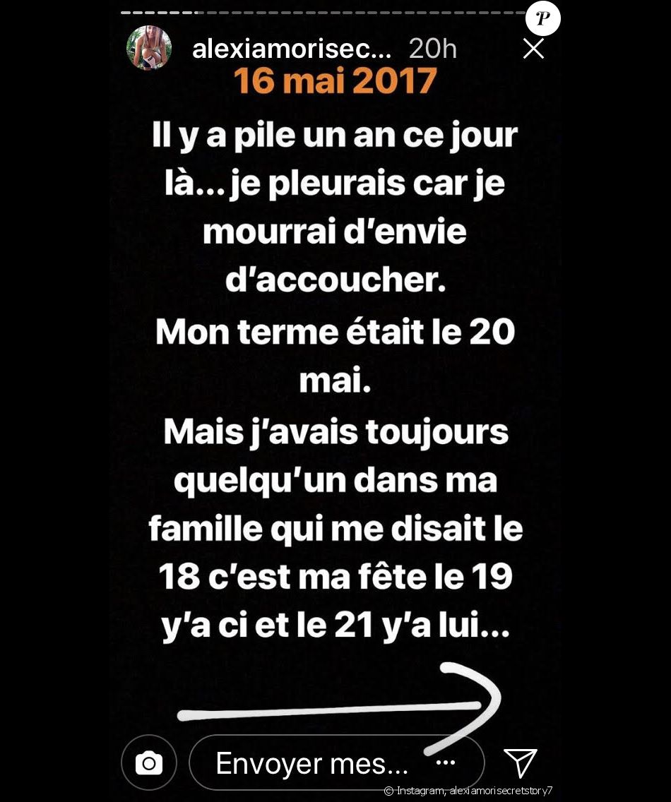 Alexia Mori Secret Story 7 Retrace Sa Premiere Grossesse A L Occasion De L Anniversaire De Sa Fille Louise Sur Instagram Mai 18 Purepeople