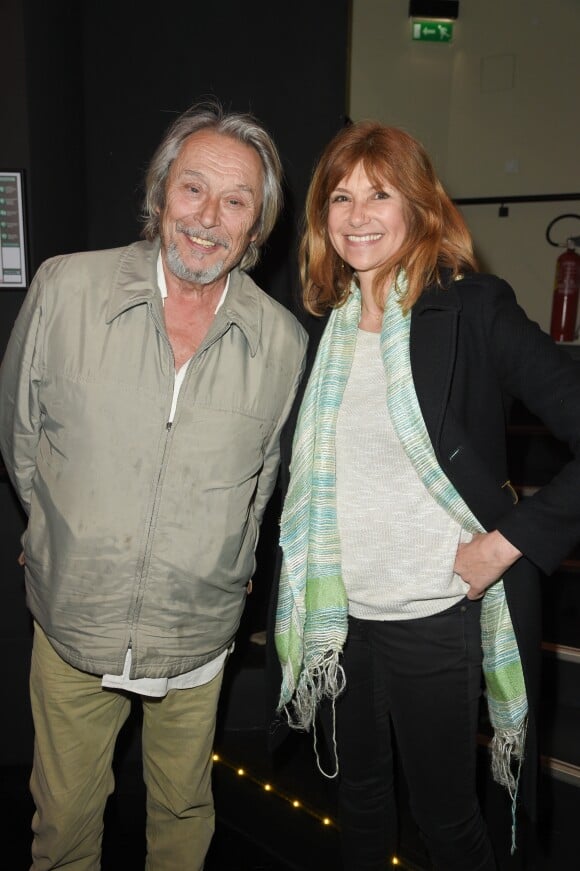 Patrick Bouchitey et Florence Pernel - 10 ans du spectacle "Un Poyo Rojo" au Théatre Antoine à Paris le 17 mai 2018. © Coadic Guirec/Bestimage