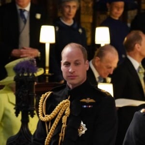 Le prince Harry et Meghan Markle (en robe de mariée Givenchy), duc et duchesse de Sussex, mari et femme à la sortie de chapelle St. George au château de Windsor après leur mariage le 19 mai 2018.