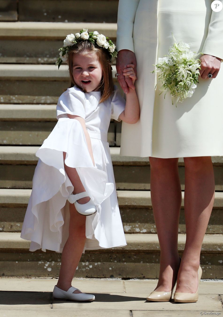 Ole La Princesse Charlotte De Cambridge Qui Etait Avec Sa Mere