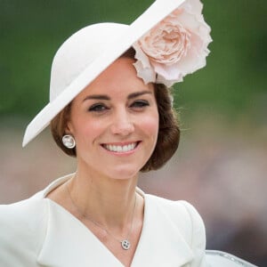 Kate Middleton - La famille royale d'Angleterre au balcon du palais de Buckingham lors de la parade "Trooping The Colour" à l'occasion du 90ème anniversaire de la reine. Le 11 juin 2016