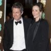 Hugh Grant et sa compagne Anna Eberstein (enceinte), à la 71ème cérémonie des British Academy Film Awards (BAFTA) au Royal Abert Hall à Londres, le 18 février 2018. © Ray Tang via Zuma Press/Bestimage