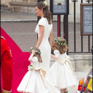 Pippa Middleton au mariage de sa soeur Kate et du prince William à Londres le 29 avril 2011