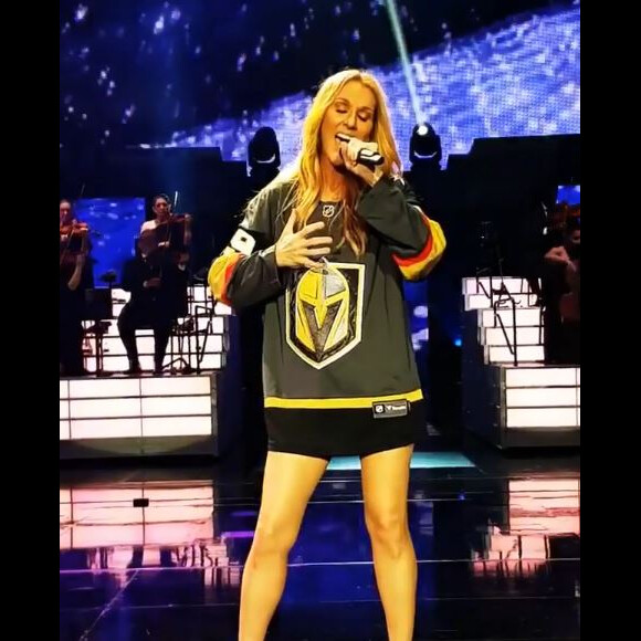 Céline Dion sur scène à Las Vegas le 22 mai 2018