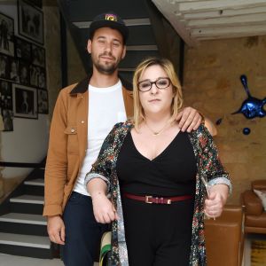 Semi-exclusif - Marilou Berry et son compagnon Alexis (Le Diamantaire artiste street art) - Soirée de lancement de l'appareil photo Instax SQ6 de Fujifilm à l'Instax Square House à Paris le 24 mai 2018. © Giancarlo Gorassini/Bestimage